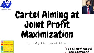 Cartel Aiming at Joint Profit Maximization  Diagram Construction EconomistPoint [upl. by Emia]