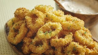 Calamares Deep Fried Squid Rings 🎧 [upl. by Morgana]