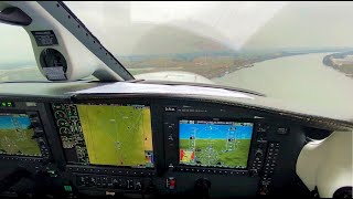 Piper Meridian Flight Training Touchandgo to Traffic Pattern at Straubing EDMS [upl. by Stambaugh]