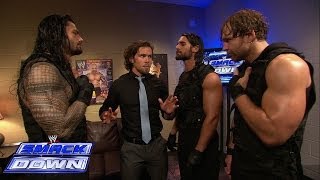 The Shield takes out Brad Maddox SmackDown April 25 2014 [upl. by Llenal]