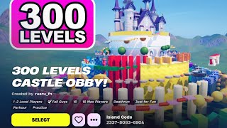 300 Levels Castle Obby  Fall Guys Fortnite [upl. by Abigale]