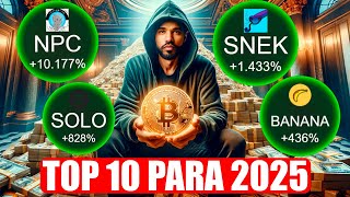 TOP 10 CRIPTOMOEDAS PARA COMPRAR HOJE E LUCRAR EM 2025 [upl. by Collimore]