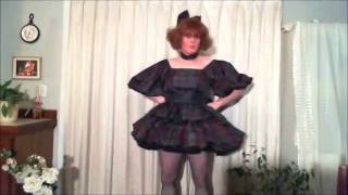 PLAID TAFFETA PARTY DRESSwmv [upl. by Ecahc510]