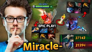 How MIRACLE managed to STEAL the Enemys DIVINE RAPIER to Secure the GAME [upl. by Chemar]