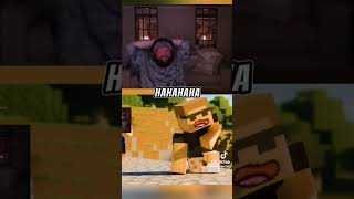 Caseoh Reacts to His Minecraft Bridge Scene😂 caseoh shorts minecraft trending [upl. by Gabie100]