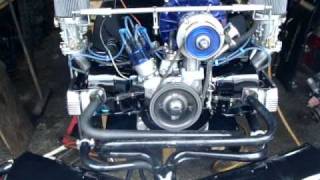 2110cc VW Type 1 New Build Engine running on Stand Going into Splitty Kombi [upl. by Ahse]