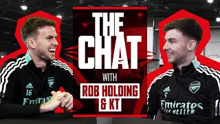 THE CHAT  Kieran Tierney amp Rob Holding  Embarrassing moments favourite shirts amp more [upl. by Adnalohs]