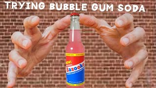 Trying Bubble gum soda for the first time🍬🍭 [upl. by Ahsikcin]