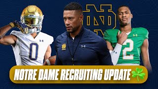 Notre Dame recruiting update with Mike Singer Quarterbacks 2025 class new offers more [upl. by Yasibit]