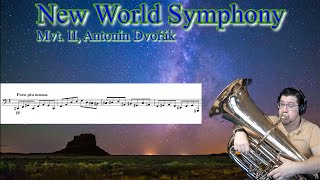 Largo from quotNew World Symphonyquot Mvt 2 Antonin Dvorak  Symphony No 9 tuba orchestra brass [upl. by Kelcey931]