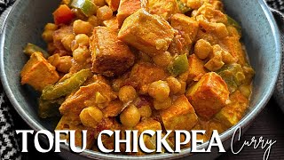 Delicious Tofu Chickpea Curry Recipe  Make Tofu Taste Amazing [upl. by Juli2]