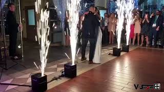 Indoor sparkular firework machinewedding firework machineparty cold spark fountain [upl. by Jeu]