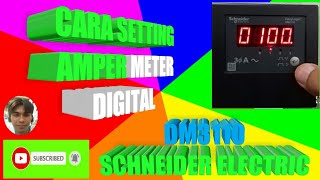 cara setting ampere meter digital DM3110 Schneider Electric [upl. by Matusow]