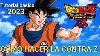 Contra Z como hacerla y practicarla Dragon ball budokai tenkaichi 3 [upl. by Ihsoyim]