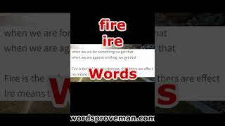 the word fire  words prove man language speech [upl. by Poock]