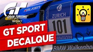 Decalques GRAN TURISMO SPORT  Como Fazer Fácil [upl. by Nitsugua390]