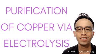 Purification of Copper via Electrolysis [upl. by Hatti]