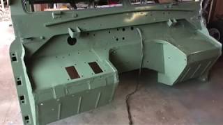 Land Rover Series 2a  Bulkhead repairs to door pillars feet and foot wells [upl. by Reinke]