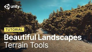 How to build beautiful landscapes in Unity using Terrain Tools  Tutorial [upl. by Hezekiah]