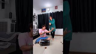 Are saree kr gyi chara ra ra ra…😅…cute funny sister siblings explore dance ytshorts viral [upl. by Fregger]