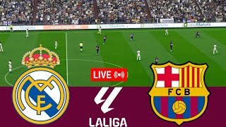 LIVE Real Madrid vs Barcelona La Liga 202324 Full match  Video game simulation [upl. by Anires]