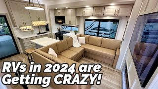 RVs in 2024 look like THIS NEW 2024 Brinkley Model G 3950 fifth wheel toy hauler [upl. by Norby]