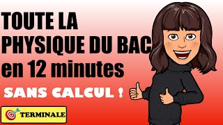 TOUT LE PROGRAMME de PHYSIQUE en 12 mn  Lessentiel à retenir pour le bac [upl. by Animrelliug]