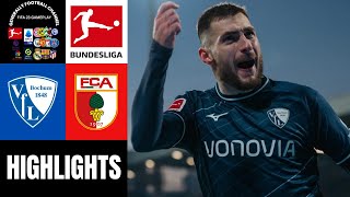 VFL Bochum vs FC Augsburg 20Spieltag Bundesliga Highlights [upl. by Carrnan]