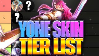 NEW Yone Skin Tier List Including INKSHADOW Yone [upl. by Kermie]