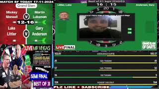 Darts Live  Grand Slam Of Darts  Semi Finals  2024 Mr Vegas Grand Slam Watch Along [upl. by Otter]