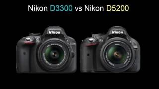 Nikon D3300 vs Nikon D5200 [upl. by Mechling]