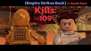 LEGO STAR WARS SKYWALKER SAGA Official KILL COUNT [upl. by Audy]