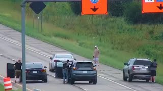 Armed Standoff on Interstate After HighSpeed Pursuit [upl. by Eednus]