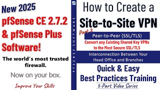 pfSense 270 New  Convert OpenVPN PeertoPeer Shared Key to PeertoPeer SSLTLS [upl. by Itsyrc200]