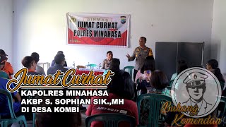 KAPOLRES MINAHASA SAMPAIKAN EDUKASI KAMTIBMAS LEWAT JUMAT CURHAT DI KOMBI [upl. by Gibbons765]