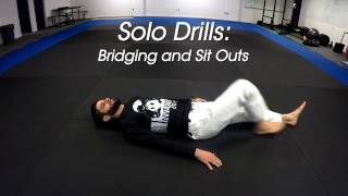 Solo Drills Bridging and Sit Outs [upl. by Arracahs793]