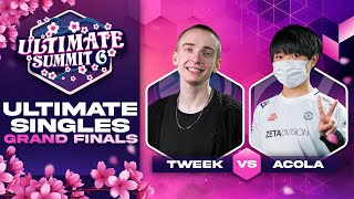 Tweek vs あcola  GRAND FINALS Ultimate Summit 6  SSBU Singles  Sephiroth vs Steve [upl. by Erica420]