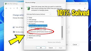 Fix Processor performance boost Mode is Missing in Windows 11  10  How To Enable This Option ✅ [upl. by Jocelyn]