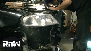 How to replace the Timing belt on a 2004 VW Passat Audi 1 8L Turbo Engine Part 1 [upl. by Eleanora]