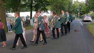 Schützenfest NeuenkirchenVörden Montag 15072024  Marsch zur Proklamation [upl. by Nageek]