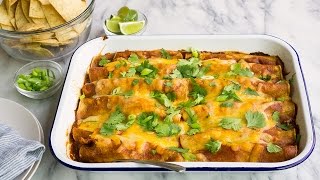 Enchilada Recipe with Chicken Cheese and Spinach [upl. by Albemarle]