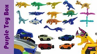 공룡메카드 장난감 총모음 2 Dinosaur Eggs Transformer And Car Toys [upl. by Kred]