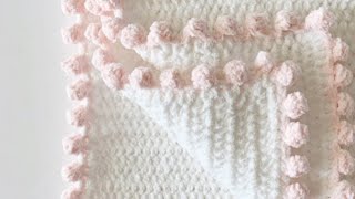 Crochet Blanket Dot Border [upl. by Yelha]