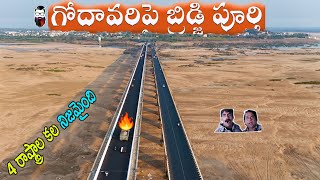 Bridge across Godavari River Completed badrachalam [upl. by Aciamaj]