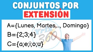 Qué son los conjuntos  Notación por extensión y comprensión [upl. by Debbi]