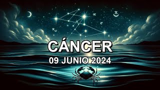 Horóscopo de hoy ♋︎ CÁNCER  09 Junio 2024 cáncerhoroscopo [upl. by Lahpos]