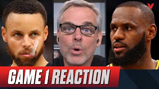 Reaction to Los Angeles Lakers beating Golden State Warriors in Game 1  Colin Cowherd NBA [upl. by Meedan]