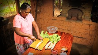 How to Cook Radish Leaf  Delicious Radish Leaf Salad  Radish Greens  cook with mom [upl. by Notsgnal120]