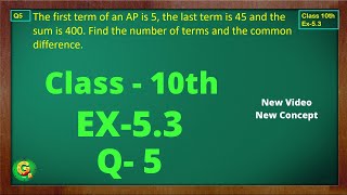 Ex 53 Q5 Class10  AP Chapter 5  Exercise 53  Class10  NCERT  Class10 Ex 53 Q5  Green Board [upl. by Garfinkel698]