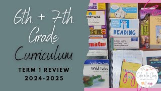 6TH AND 7TH GRADE HOMESCHOOL CURRICULUM UPDATE  Term 1 Review  Independent Work History Science [upl. by Fishman848]